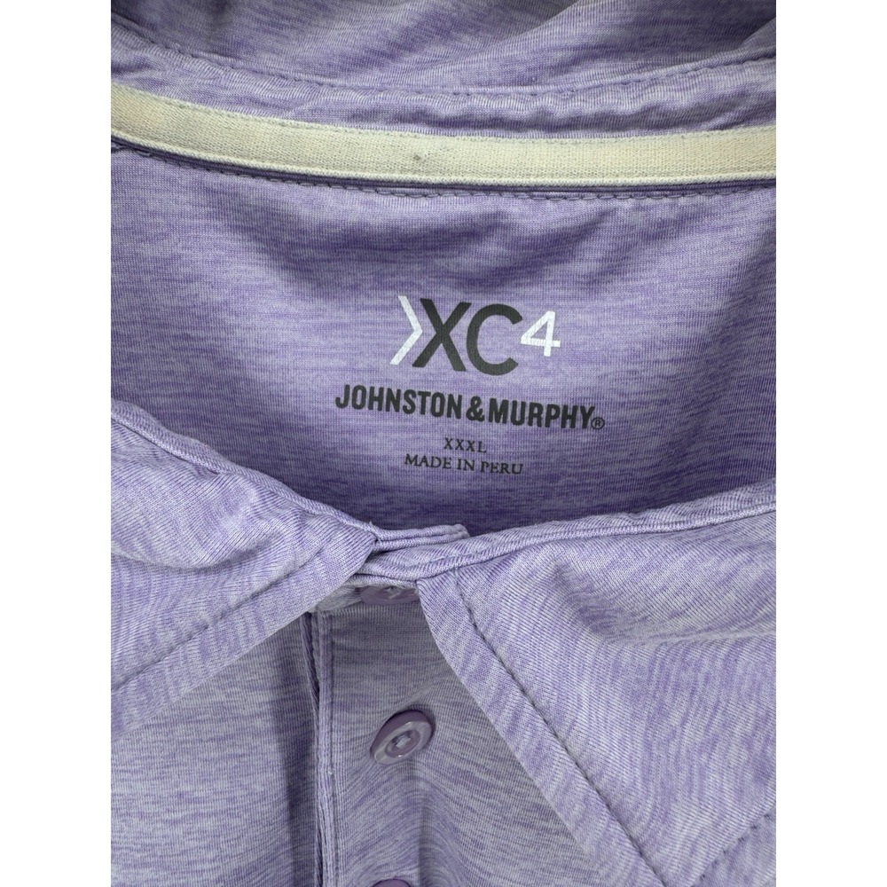 Johnston Murphy XC4 Performance Golf Polo Purple Shirt Men's‎ Size XXXL - Picture 8 of 8